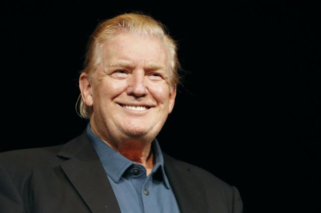 Donald Trump's slicked back hairstyle
