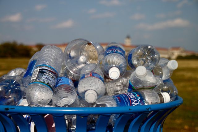 Recyling Plastic Bottles for School fees